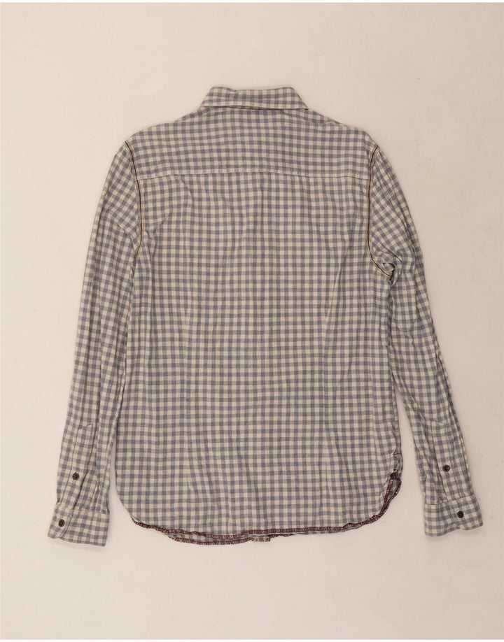 Ανδρικό πουκάμισο White Stuff, μεσαίο γκρι βαμβακερό Gingham