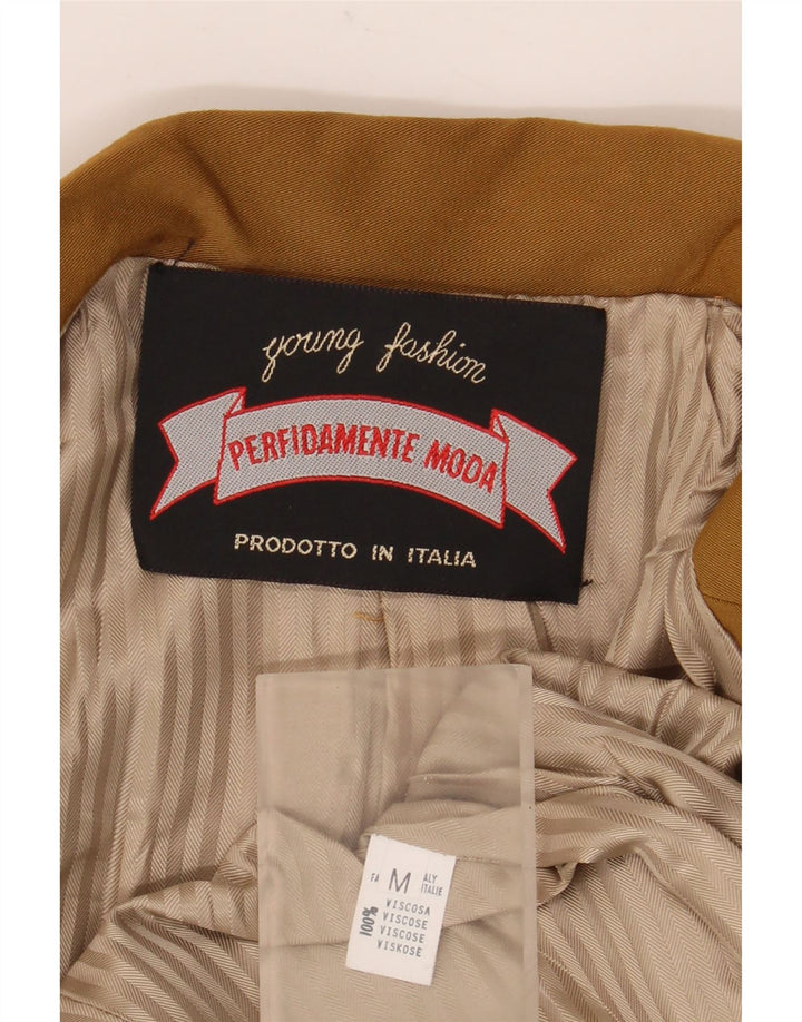 Vintage γυναικείο σακάκι blazer UK 14 μεσαίου μπεζ βισκόζη