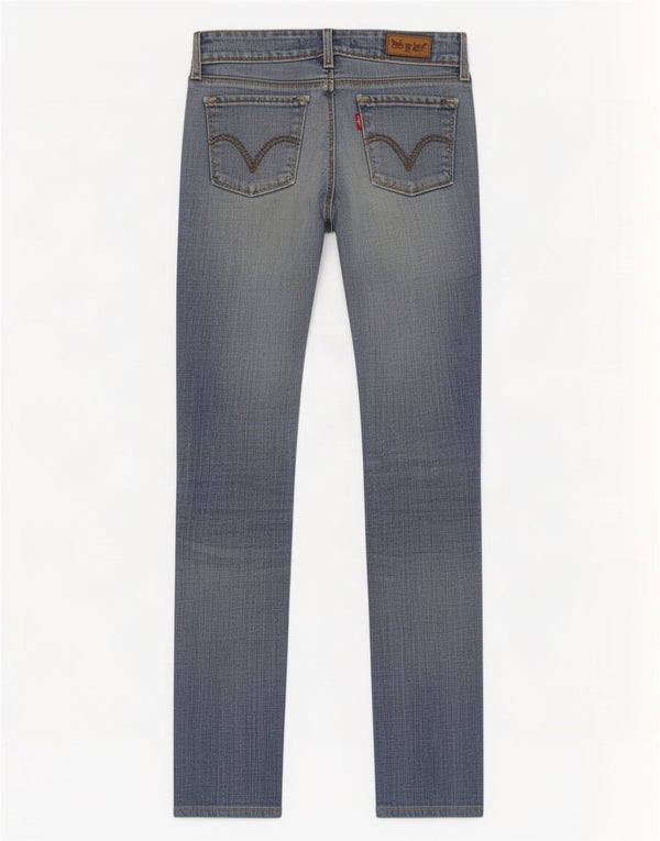 Levi's Womens 571 Slim Jeans W28 L31 Blue Cotton