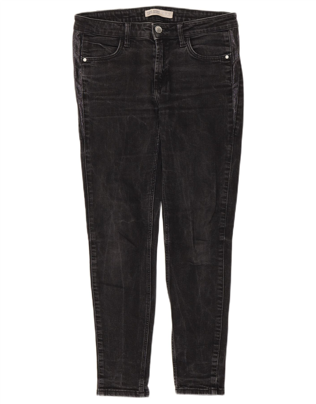 Zara Γυναικείο Slim Jeans EU 38 Small W28 L27 Grey