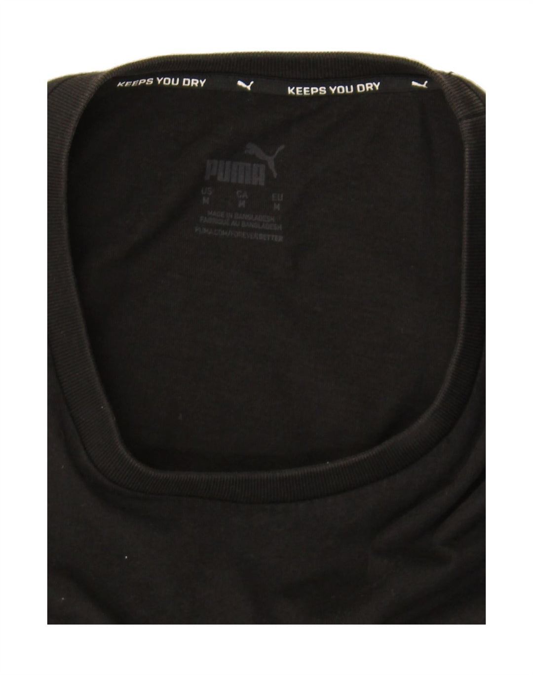 PUMA Mens Graphic T-Shirt Top Medium Black Vintage Puma and Second-Hand Puma from Messina Hembry 