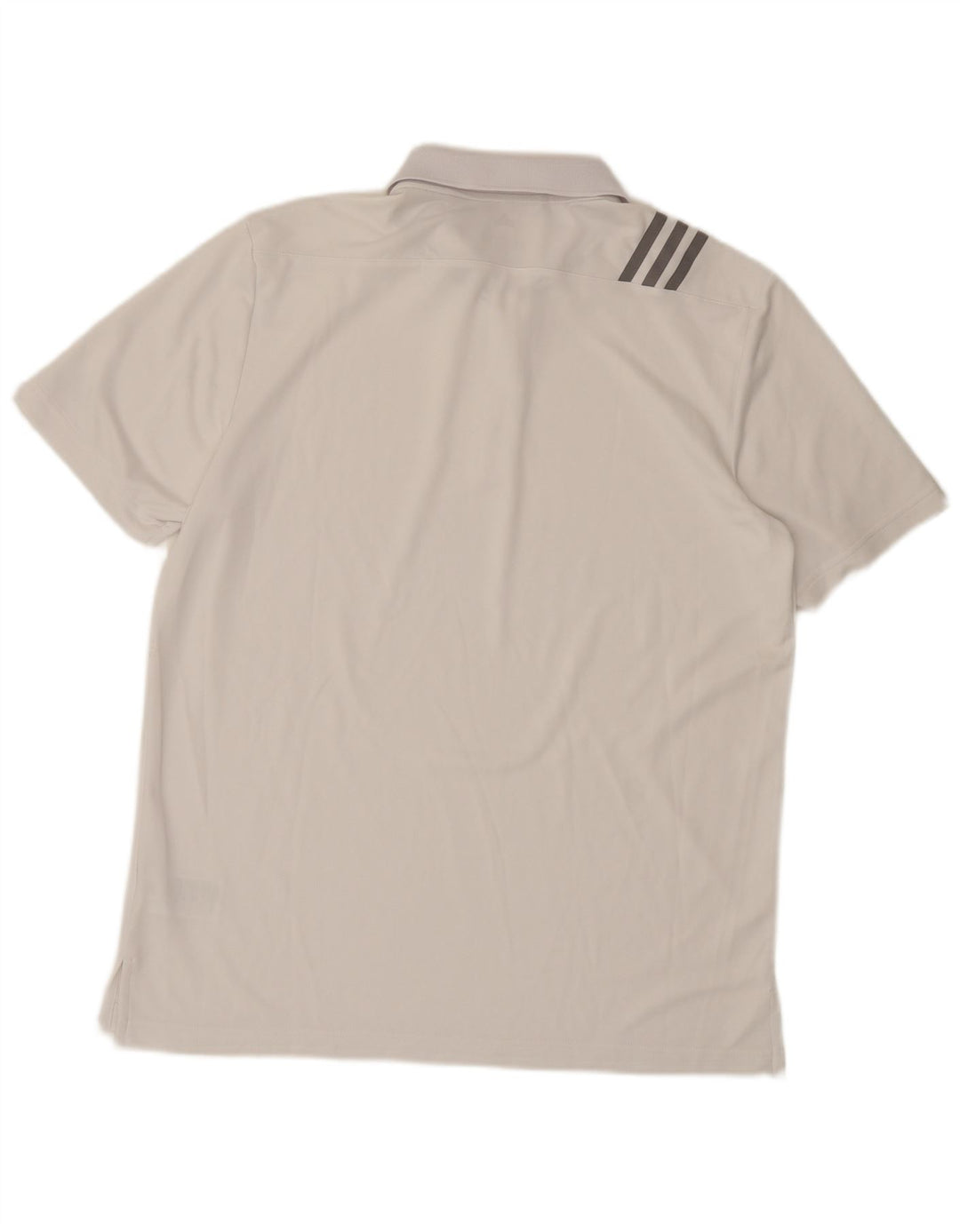 Ανδρικό πουκάμισο Adidas Polo μεγάλο λευκό πολυεστέρα
