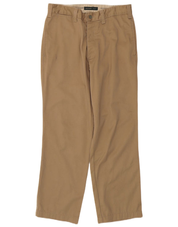 DOCKERS Ανδρικό ίσιο παντελόνι Chino W31 L30 Μπεζ βαμβακερό