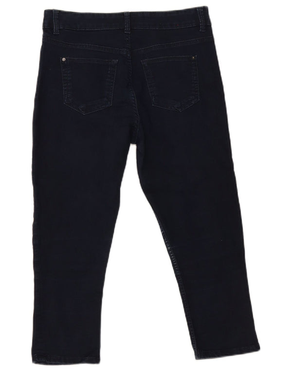 Marks & Spencer Γυναικεία Capri Skinny Jeans UK 10 Small W29 L21 Navy Blue