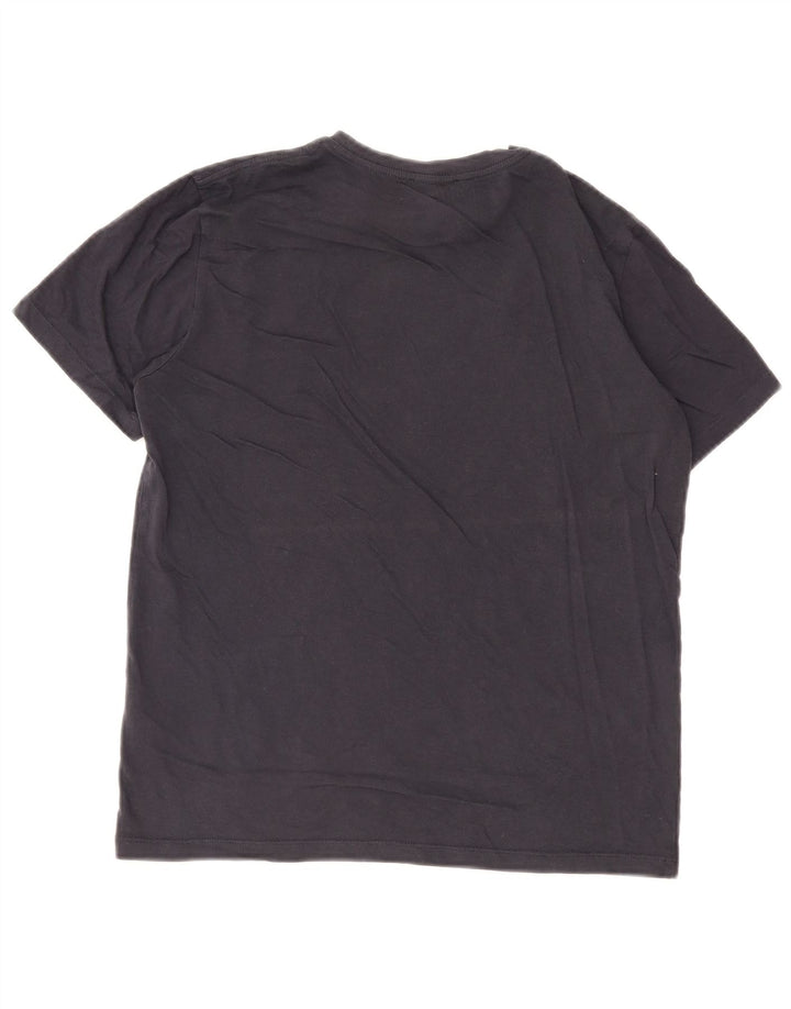 Ανδρικό T-Shirt Reiss Top Μικρό Navy Blue από βαμβάκι