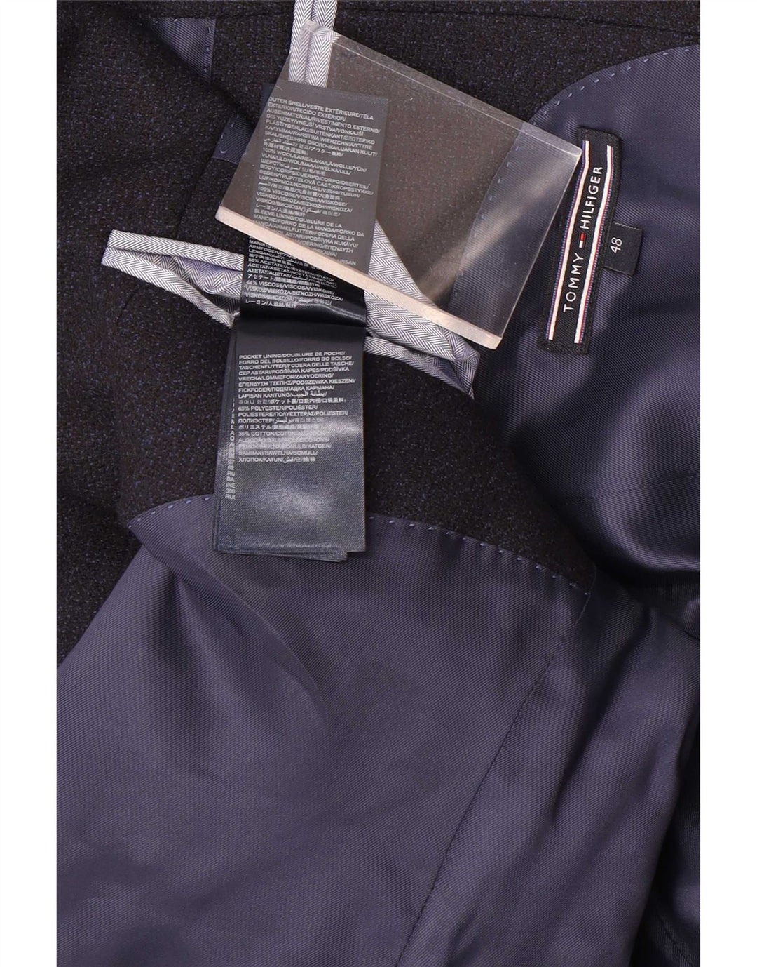 Tommy Hilfiger Ανδρικό σακάκι 2 κουμπιών Blazer IT 48 Medium Navy Blue Wool
