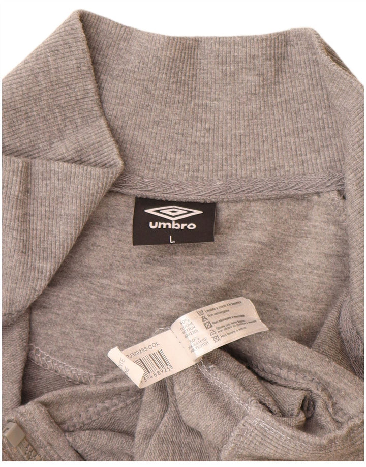 Γυναικεία φόρμα Umbro Top Jacket UK 16 Large Grey Flecked Cotton