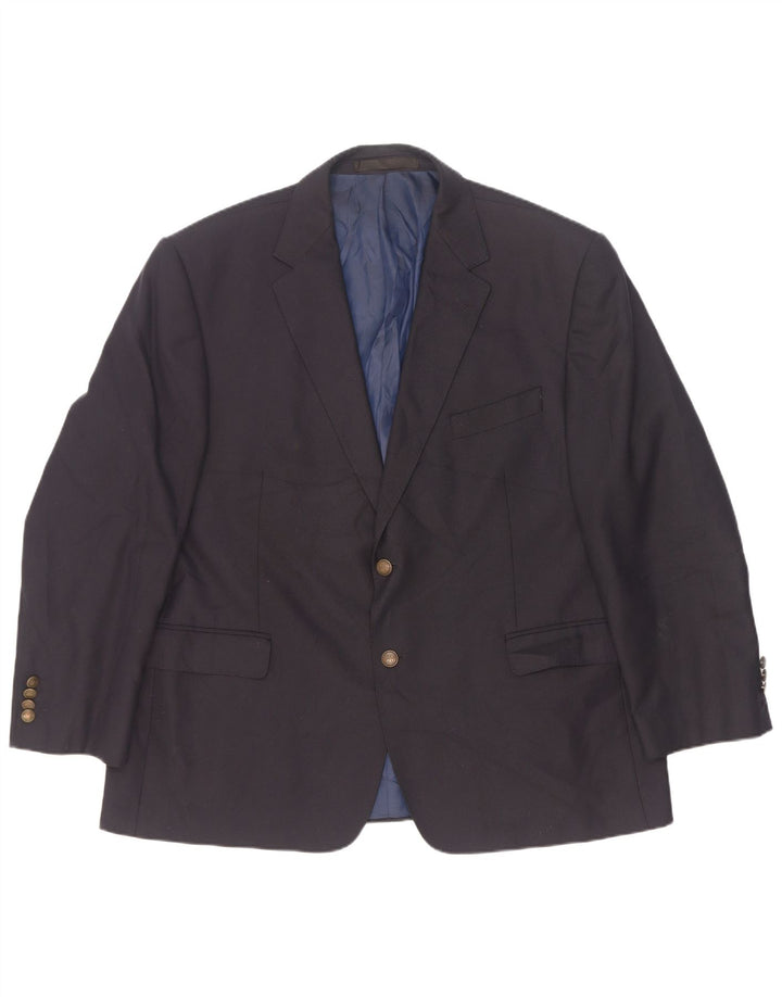Marks & Spencer Ανδρικό μπλέιζερ με 2 κουμπιά μπουφάν UK 46 XL Navy Blue Polyester