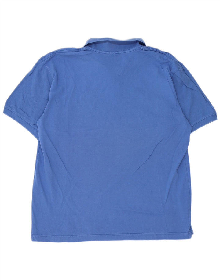 Ανδρικό μπλουζάκι πόλο Kappa XL Μπλε βαμβακερό