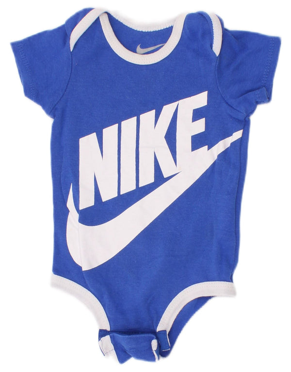 Γραφικό κορμάκι Nike Baby Boys 0-3 μηνών Μπλε χρώματος βαμβακερό