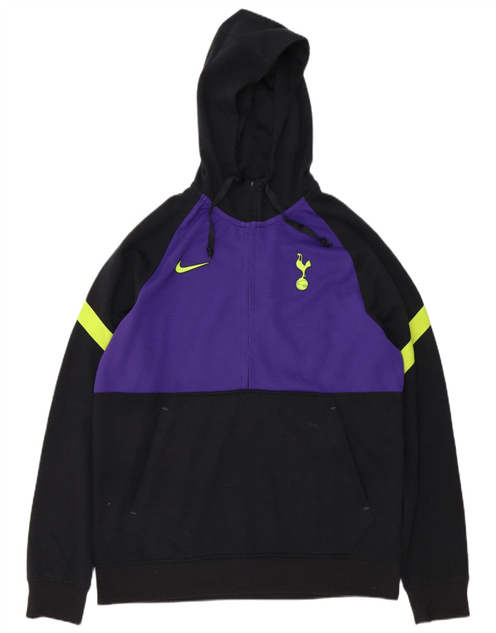 Ανδρικό φούτερ με φερμουάρ Nike, μεγάλο μαύρο χρώμα, πολυεστέρας
