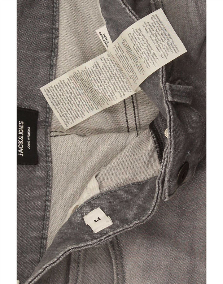 Jack & Jones Ανδρικό τζιν σορτς μεσαίο W34 γκρι βαμβακερό