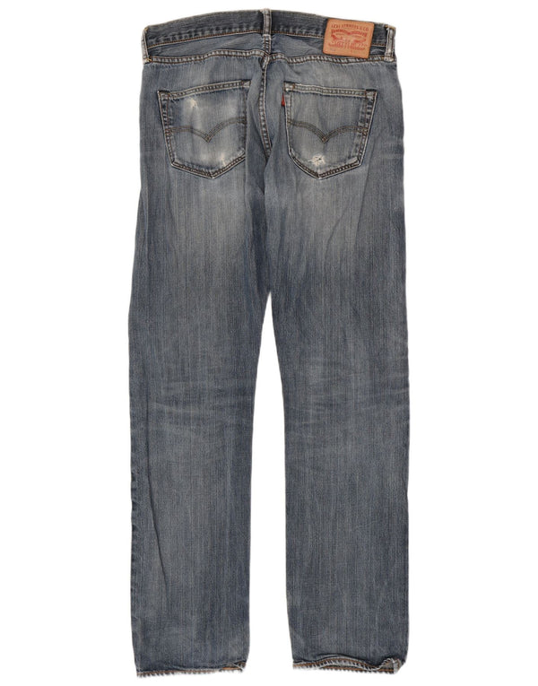 Levi's Mens 501 Distressed Straight Jeans W33 L36 Blue Cotton