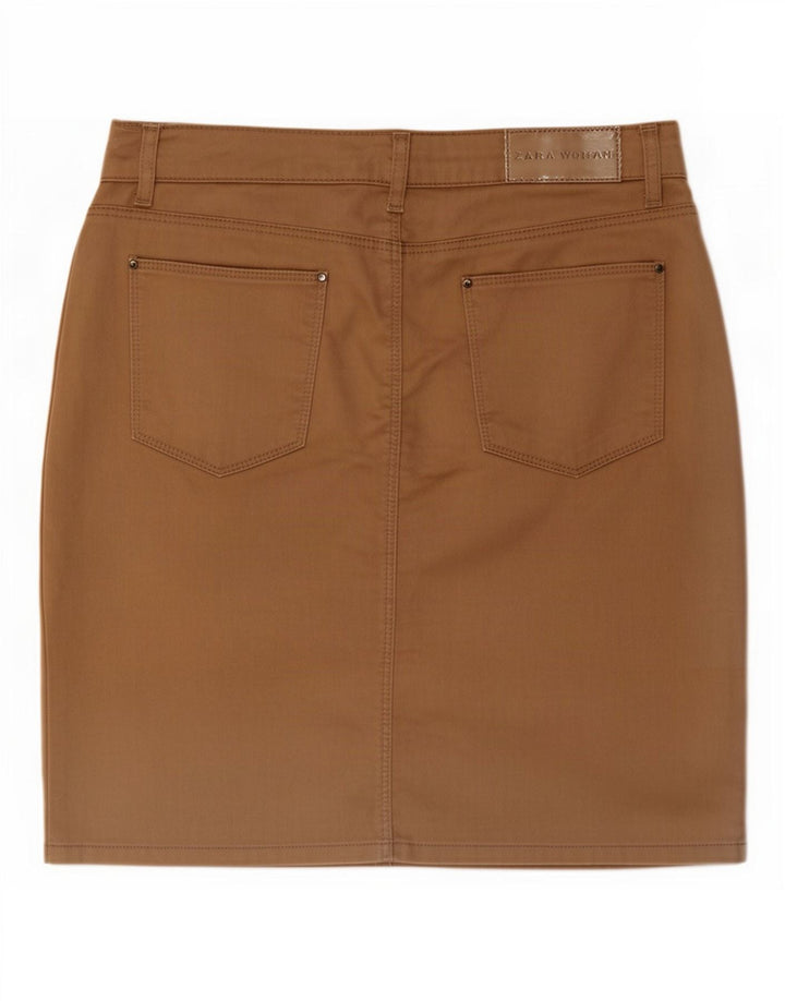 Zara Γυναικεία Μίνι Φούστα EU 42 Μεγάλη W32 Μπεζ