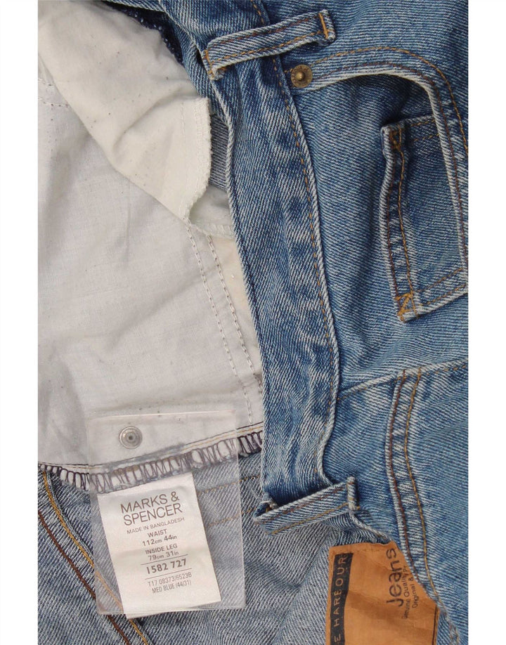 Ανδρικό τζιν ίσιο Marks & Spencer W44 L31 Μπλε βαμβακερό