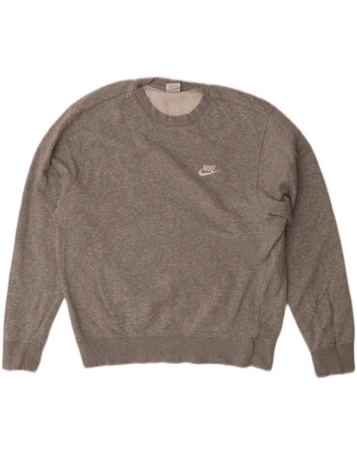 Nike γυναικεία φούτερ μεγάλου μεγέθους UK 14 Βαμβακερά μεσαία γκρίζα