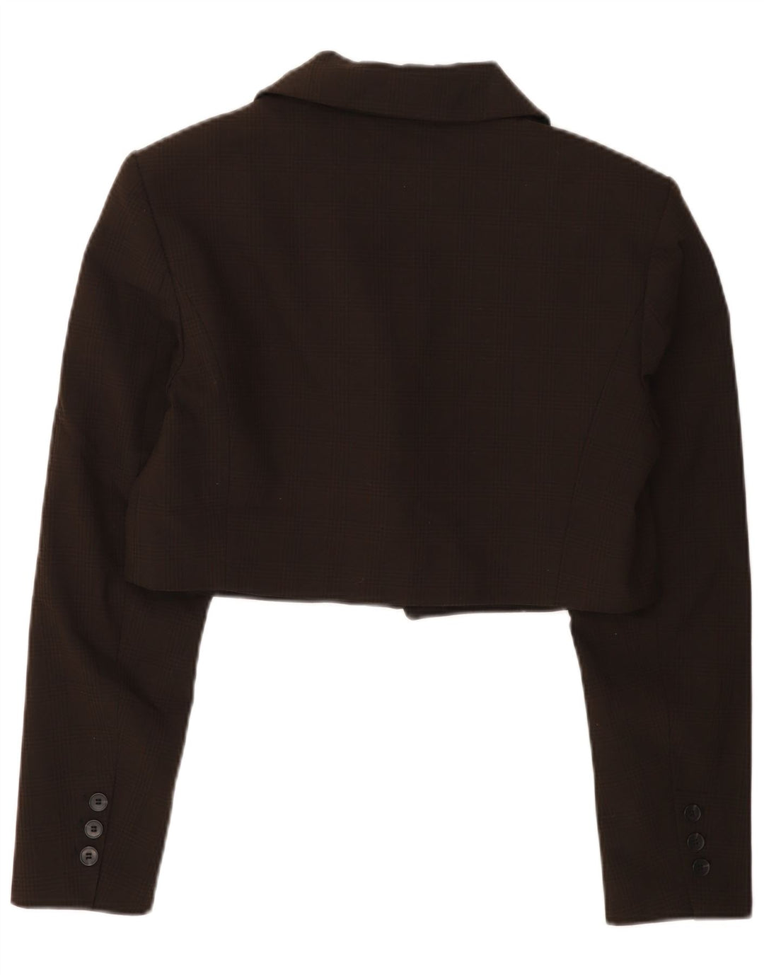 Zara Γυναικείο σακάκι σακάκι με 1 κουμπί UK 16 Large Brown Check Polyester