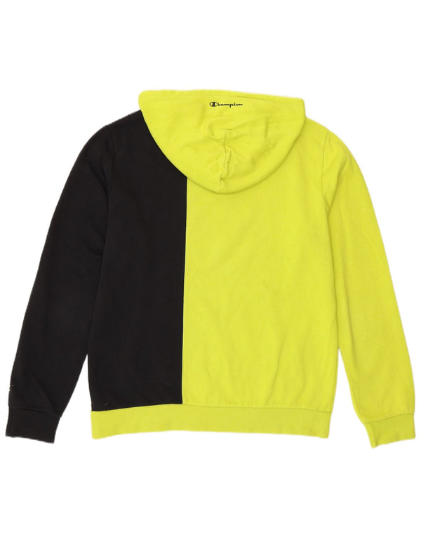 Champion Boys Graphic Hoodie Jumper 15-16 ετών 2XL Yellow Colourblock