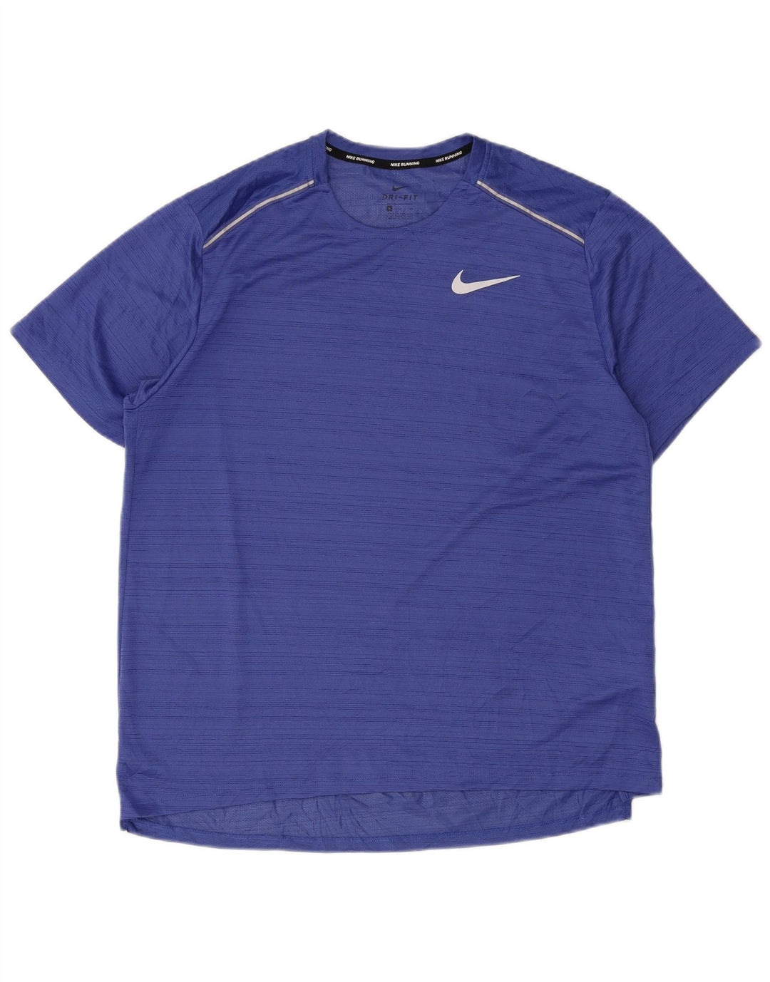 Ανδρικό T-Shirt Nike Dri Fit Top XL μπλε ριγέ πολυεστέρα