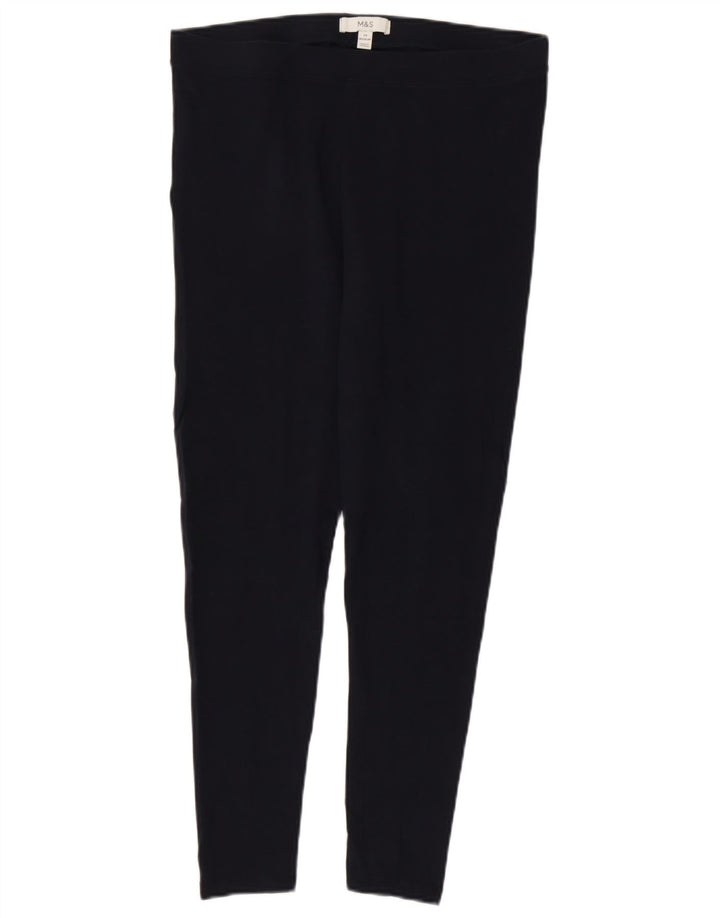 Marks & Spencer Γυναικεία Κολάν UK 14 Large Navy Blue από βαμβάκι
