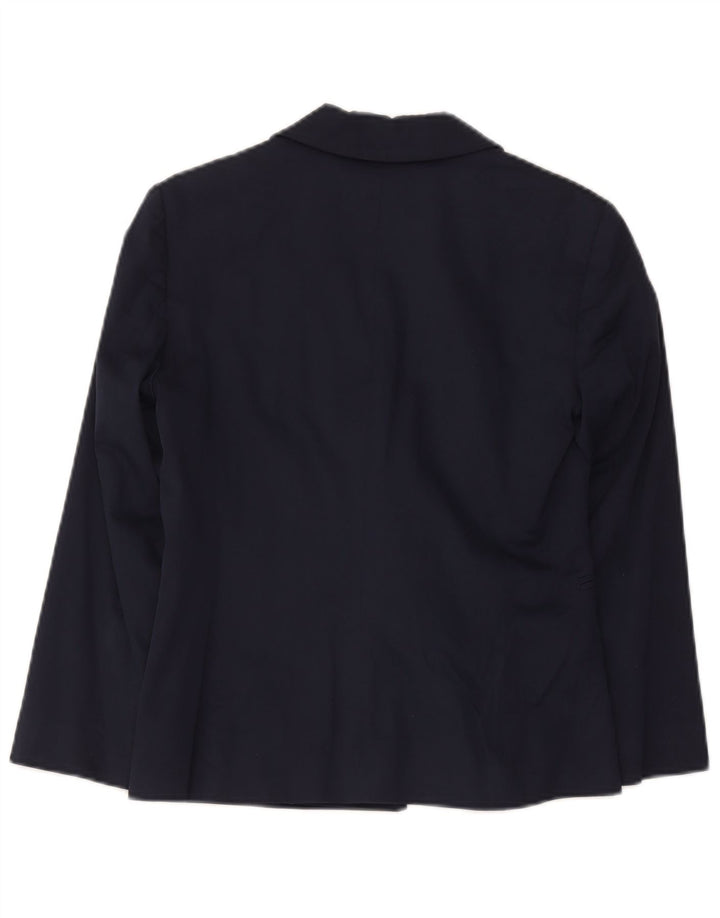 Max & Co. Γυναικείο σακάκι 1 κουμπιού UK 8 Small Navy Blue Cotton