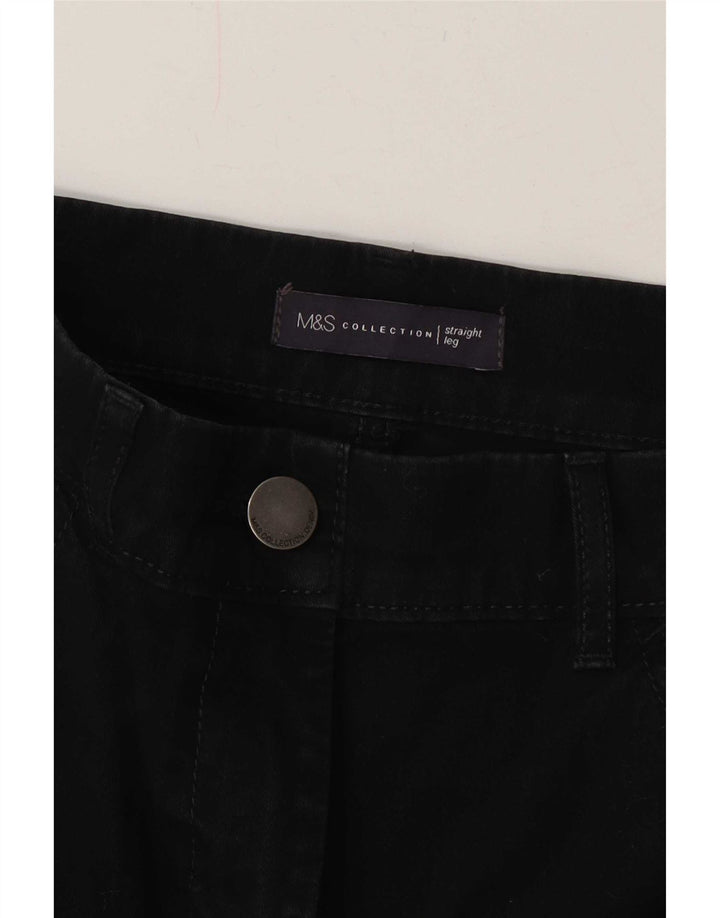 Marks & Spencer Γυναικείο ίσιο τζιν W32 L30 Μαύρο