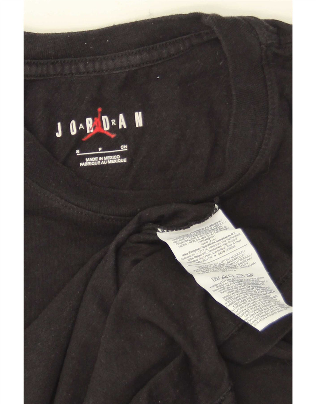 Jordan Ανδρικό γραφικό T-Shirt Top Μικρό μαύρο βαμβακερό