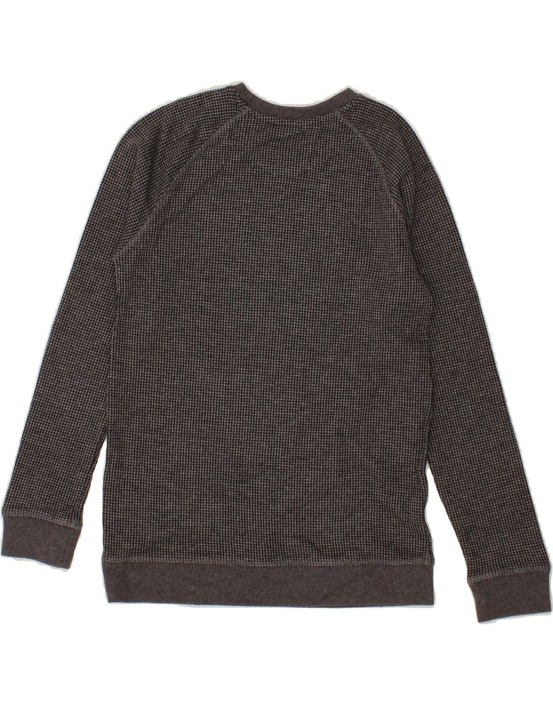 MASSIMO DUTTI Boys Sweatshirt Jumper 9-10 Years Grey Houndstooth Cotton Vintage Massimo Dutti and Second-Hand Massimo Dutti from Messina Hembry 