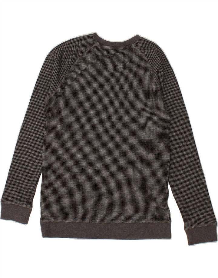 MASSIMO DUTTI Boys Sweatshirt Jumper 9-10 Years Grey Houndstooth Cotton Vintage Massimo Dutti and Second-Hand Massimo Dutti from Messina Hembry 