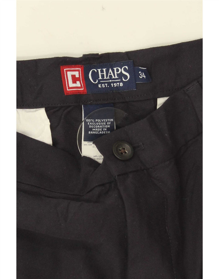 Chaps Ανδρικό σορτς Chino W34 μεγάλο μαύρο πολυεστέρα