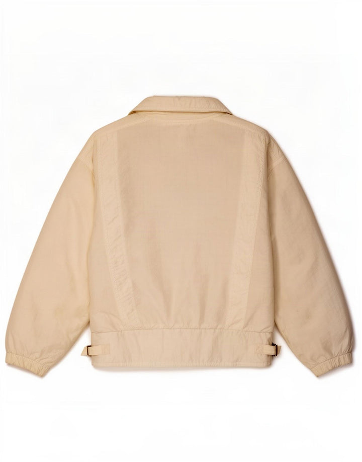 Vintage Γυναικείο Bomber Jacket UK 14 Large White