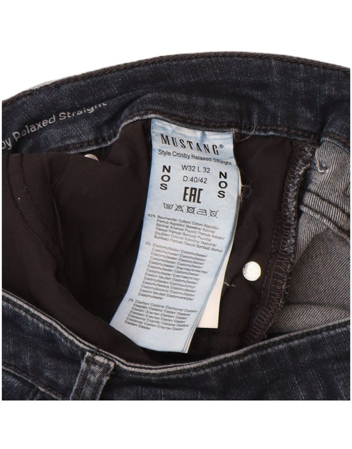 MUSTANG Γυναικεία ίσια τζιν Χαλαρή Εφαρμογή W32 L32 Navy Blue Cotton