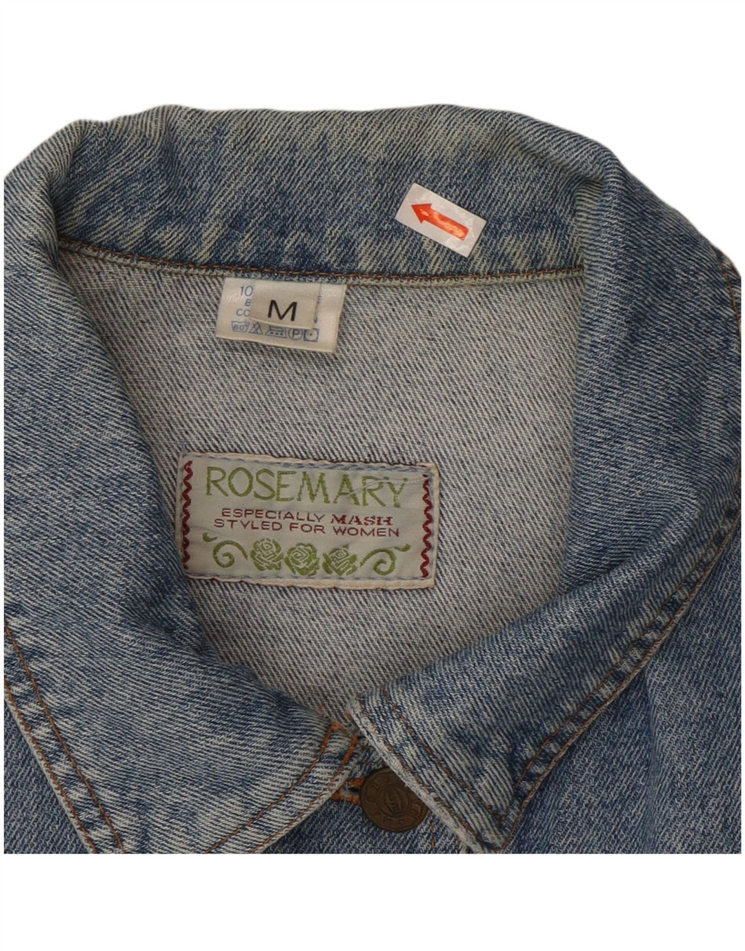 Γυναικείο τζιν μπουφάν ROSEMARY Crop UK 14 Medium Blue Cotton