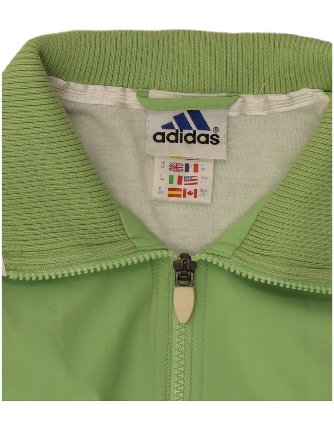 Γυναικεία αθλητική φόρμα Adidas Top Jacket UK 14 Large Green Polyester