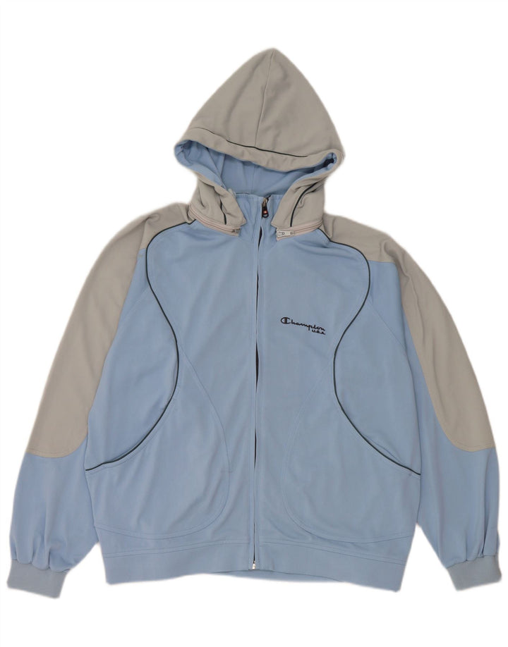 Ανδρική αθλητική φόρμα Champion με κουκούλα Top Jacket Small Blue Colourblock Polyester