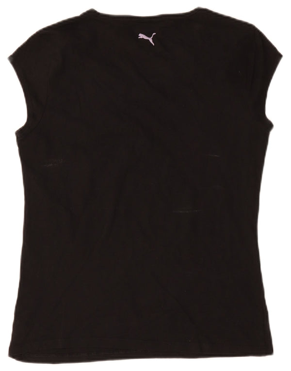 Γυναικείο γραφικό μπλουζάκι Puma Top UK 14 Large Black