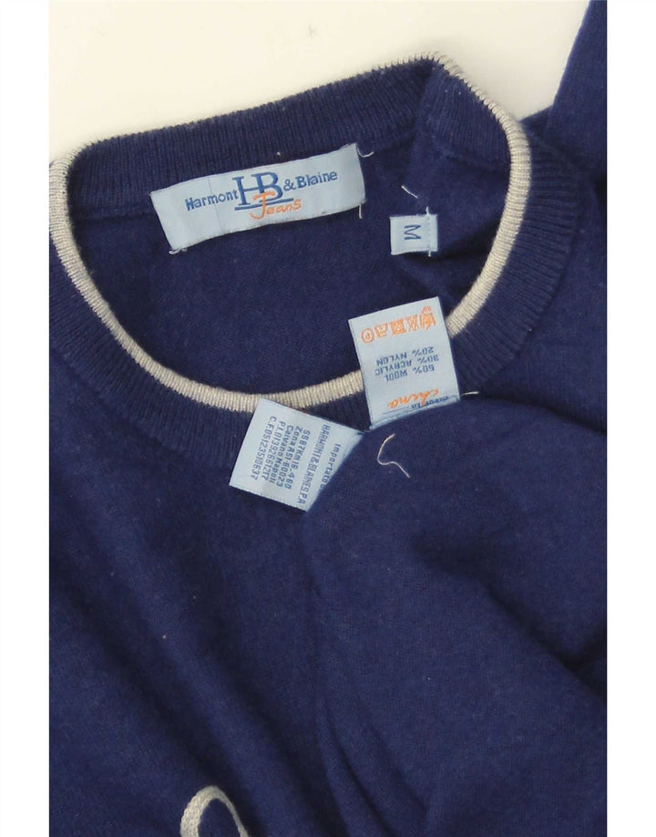 Ανδρικό πουλόβερ Harmont & Blaine Graphic Crew Neck Jumper Medium Navy Blue