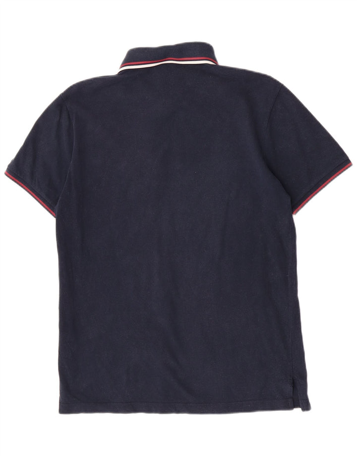 Fred Perry Ανδρικό πουκάμισο πόλο μεσαίου μπλε βαμβακερό