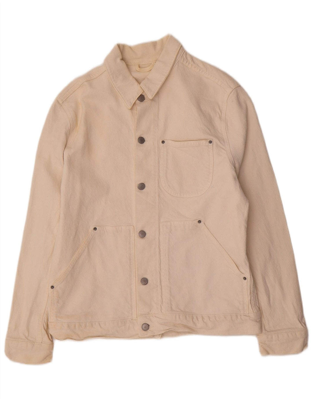 Zara Ανδρικό Τζιν Μπουφάν UK 38 Medium Beige Lyocell