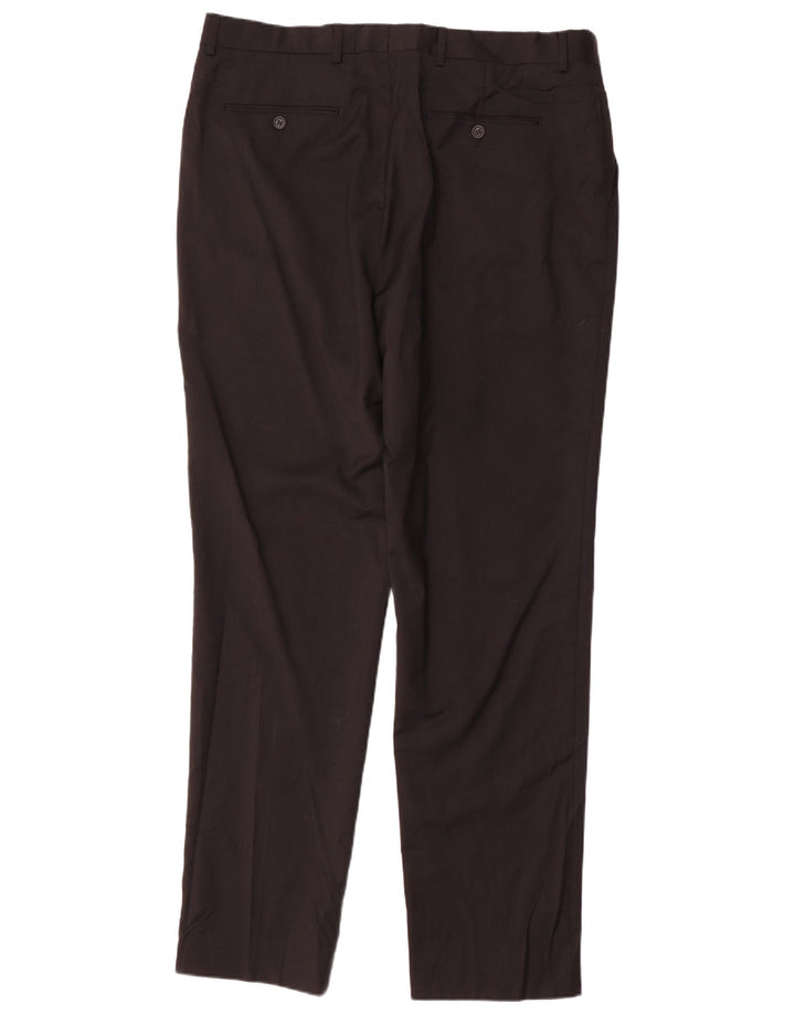 Ανδρικό παντελόνι Jaeger Slim Casual W38 L33 Μαύρο μάλλινο