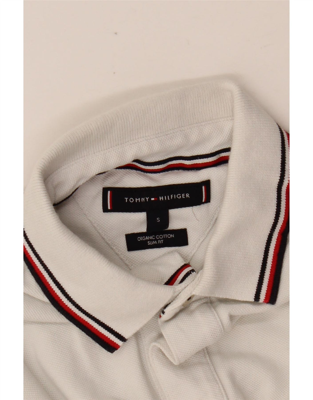 TOMMY HILFIGER Ανδρικό πουκάμισο Polo Slim Fit Small White