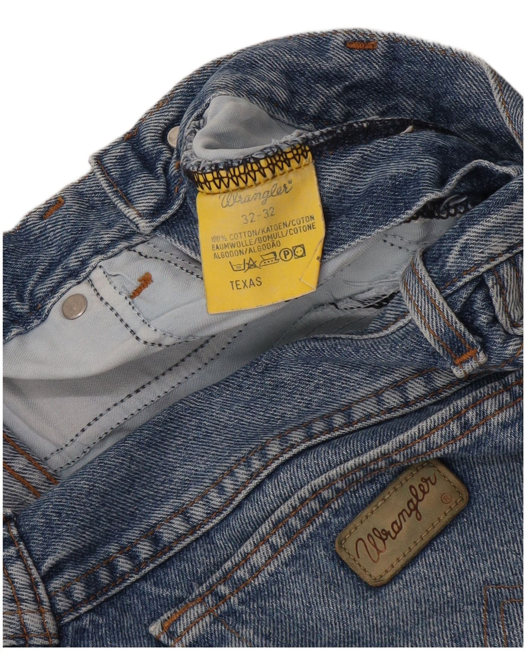 WRANGLER Ανδρικό Texas Straight Jeans W32 L32 Μπλε βαμβακερό