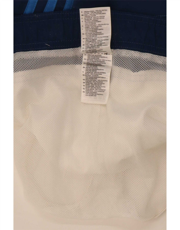 Ανδρικό γραφικό σορτς κολύμβησης Adidas σε μεσαίο λευκό χρώμα πολυεστέρα