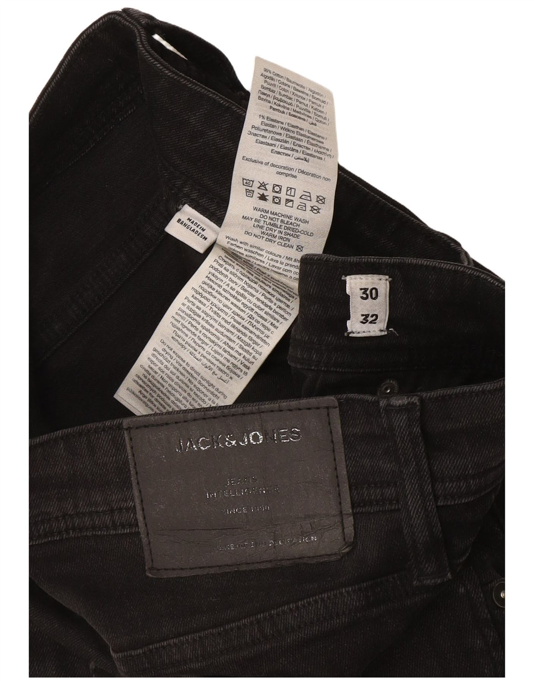 Jack & Jones Ανδρικό GLENN Slim Jeans W30 L32 Γκρι βαμβακερό