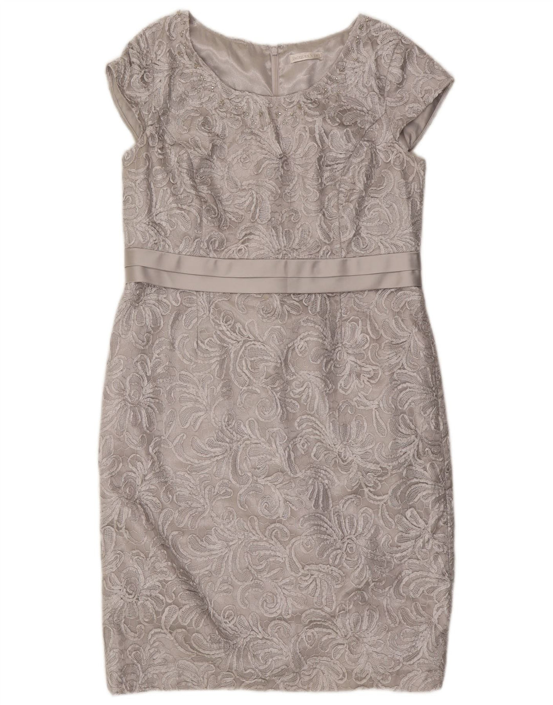 Γυναικείο φόρεμα με θήκη Jacques Vert UK 16 Large Grey Polyester