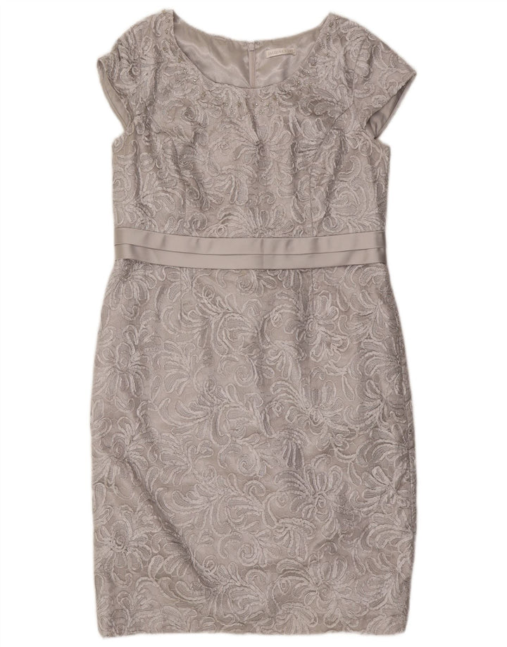 Γυναικείο φόρεμα με θήκη Jacques Vert UK 16 Large Grey Polyester