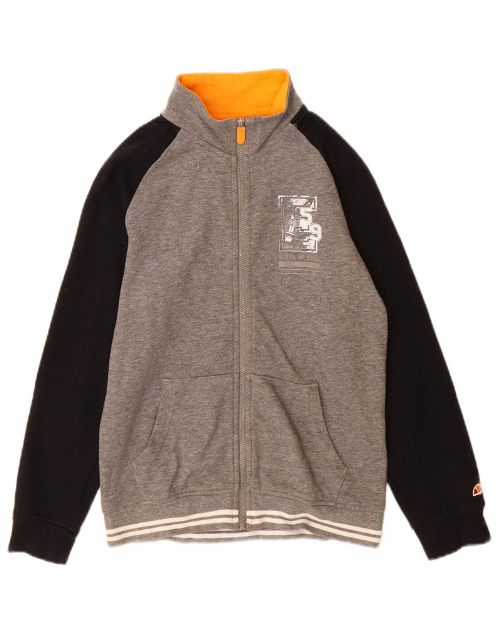 Ellesse Boys Graphic αθλητική φόρμα Top Jacket 9-10 Years Grey Colourblock