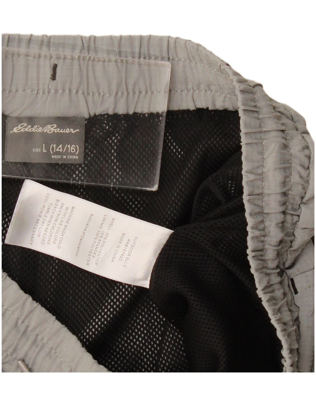 Eddie Bauer Boys αθλητικό σορτς 14-15 ετών μεγάλο γκρι πολυεστέρα