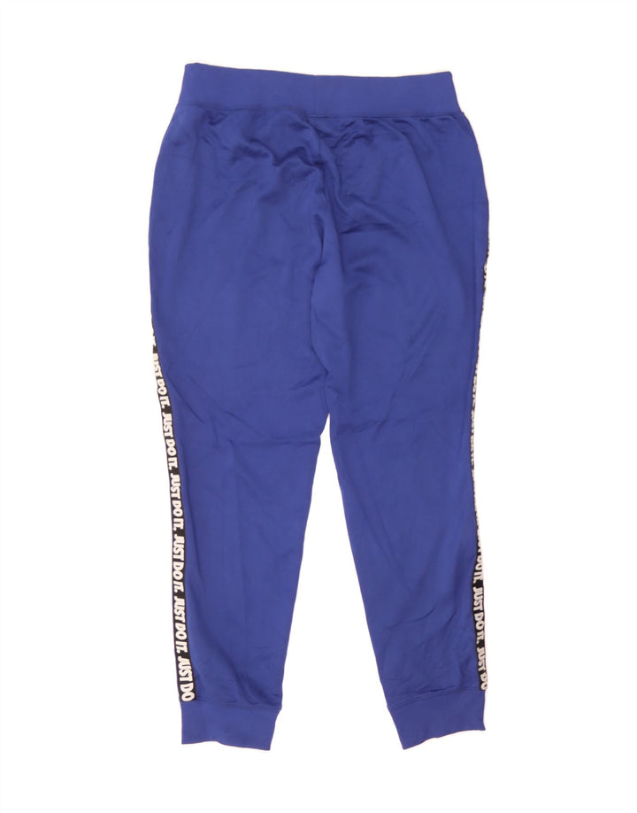 NIKE Womens Graphic Tracksuit Trousers Joggers UK 14 Large  Blue Polyester Vintage Nike and Second-Hand Nike from Messina Hembry 