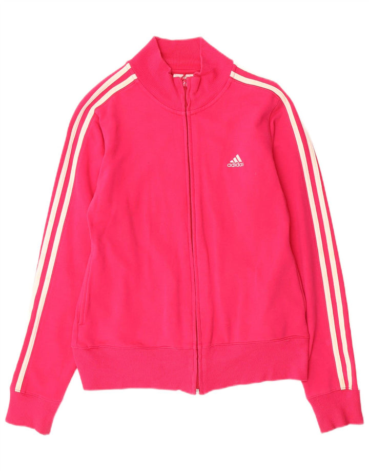 Γυναικεία αθλητική φόρμα Adidas Top Jacket UK 10 Small Pink Cotton